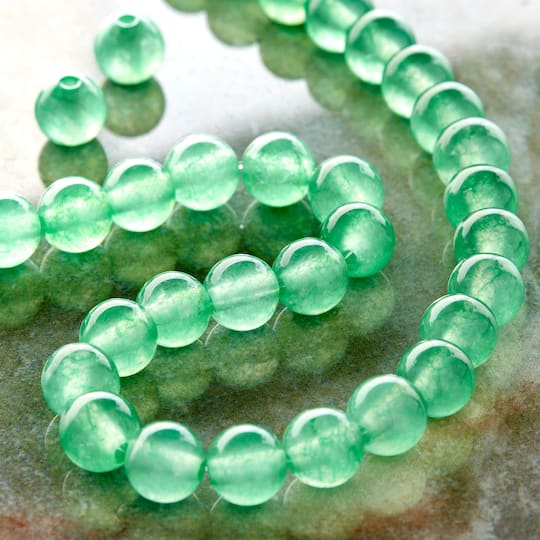 Green Aventurine Round Beads, 6mm by Bead Landing™
